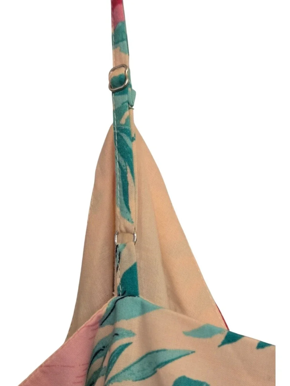 J. Crew Pink Floral Midi Wrap Dress Green Leaves Tropical Classic Size 14 NWT